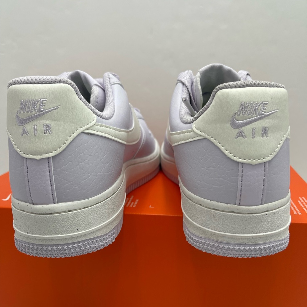 Nike Light Purple with White Accents WMNS AIR FORCE 1 07 NN Platform Sneakers - Picture 13 of 16